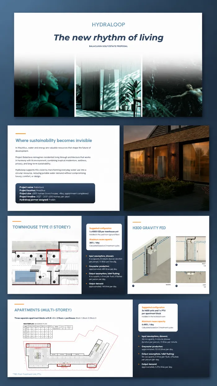 Investor and partner presentation deck design